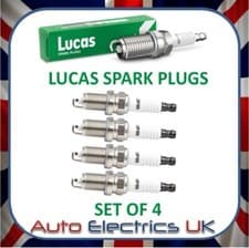 Image of NGK ZFR6V-G LUCAS SPARK PLUGS LSP006 X 4 ZFR6VG VAUXHALL ASTRA CORSA ZAFIRA AVEO