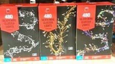 Image of 480Led - Silver Wire - Cluster Micro Lights Xmas Decoration 8MODS - 3M