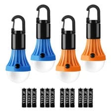 Image of Camping Lights Battery Powered Tent Light Warm White Daylight Modes Portable