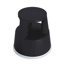 Image of 2Work Plastic Step Stool Black T7/Black - 2W04996