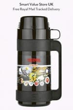 Image of Black Thermos Mondial Flask 500ml - Free Royal Mail Tracked Delivery