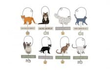 Image of Paws for Thought Cat Breed & Sentiment Shaped Hanging Plaque Sign GB02092