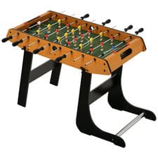 Image of HOMCOM Folding Football Gaming Table Mini Foosball Soccer Table, Family Fun