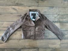 Image of Oakwood Trish Leather Jacket Brown Women's UK Size XL BRAND NEW