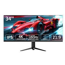 Image of Gawfolk 34" 3440x1440 2K IPS Ultrawide Monitor 165Hz 21:9 Gaming Display UK