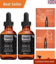Image of Barber's Style Beard Oil - Eucalyptus Scent, Pack of 2 (30ml x 2) for Softening