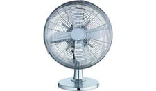 Image of Challenge 12 Inch Oscillating Desk Fan - Chrome - 1 Year Guarantee
