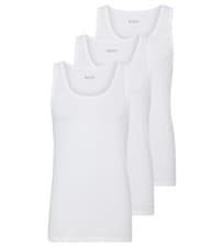 Image of Hugo Boss Mens 3 Pack Vests White Tank Tops Size S M XL