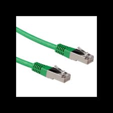 Image of Microconnect 15 meter Cat5e FTP Networking Cable, RJ45 Male Connectors - Green