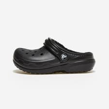 Image of New CROCS KIDS CLASSIC LINED CLOG CRS207010 207010-060 BLACK C11 - J2 TAKSE