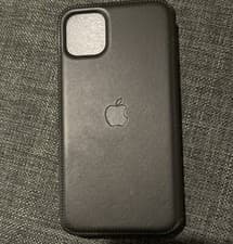 Image of Apple LeatheriPhone 11 Pro Max Folio Case Cover Genuine Durable Retail - New