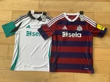 Image of NEWCASTLE UTD Adidas JUNIOR AGE 13/14 YRS 2024/25 AWAY + 3 RD SHIRT .B.N.W.T