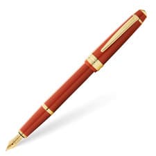 Image of Cross Bailey Light Amber Resin and Gold Tone Fountain Pen Medium Nib