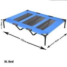Image of Elevated Dog Bed Pet Cat Mesh Raised Camping Cot Indoor Outdoor Portable 4 Sizes