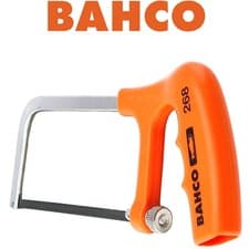 Image of BAHCO Junior Hacksaw 6" 150mm Bi Metal Steel Blade Solid Frame Sandvik Mini 268 