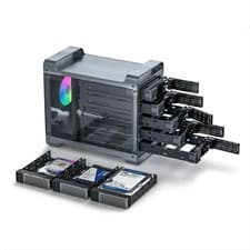 Image of YOTTAMASTER 5 BAY RAID HARD DRIVE ENCLOSURE USB3.0 EXTERNAL HDD FOR 2.5 AND 3.5