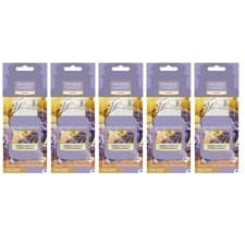 Image of 5 x Yankee Candle 2D Car Jar Air Freshener Freshner Scent - LEMON LAVENDER