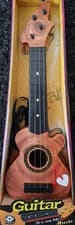 Image of 18" KIDS WOODEN EFFECT BEGINNERS GUITAR 4 STRING MUSIC ROCK STAR GIRLS BOYS TOY