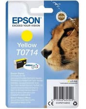 Image of Genuine Epson T0714 Yellow Ink Cartridge C13T07144012