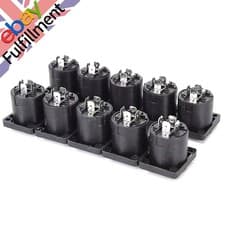 Image of 10X Speakon 4-Pin Female Jack Compatible Audio Cable Panel Socket Connectors