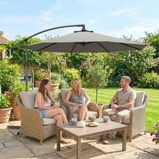 Image of 3(m) Garden Banana Parasol Cantilever Umbrella