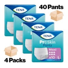Image of TENA ProSkin Pants Maxi Large - 4 Packs of 10 - Adult Incontinence Pull Up Pants