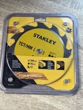 Image of STANLEY 184 x 16mm 12T Rip Cutting TCT Circular Saw Blade STA13020 Brand New