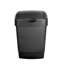 Image of 15L Plastic Bin Lift Top Lid Black