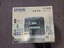 Image of EPSON EcoTank ET-5800 All-in-One Wireless Inkjet Printer with Fax - Brand New