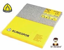 Image of Wet and Dry Sandpaper Klingspor Sheets Sand Paper Waterproof GRIT 60-7000
