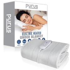 Image of Purus Electric Under Blanket Heated Single Double King Size Bed Washable