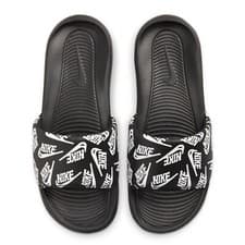 Image of Nike Victori One Printed Slide - UK 6 - BLACK & WHITE