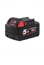 Image of Milwaukee M18B5 Red Lithium-Ion 18V 5Ah Battery Genuine Milwaukee Battery 5Ah