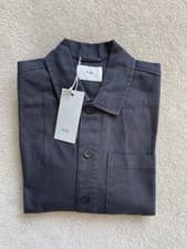 Image of Folk Washed Black Hop Twill Over Shirt Mens Size Medium Cotton BNWT RRP £160