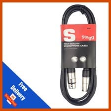 Image of 15m Stagg Microphone Cable Male to Female Balanced XLR Mic Audio Lead