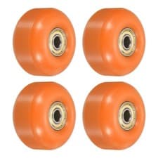 Image of 52mm Skateboard Wheels with Bearings Street Wheels Cruiser 95A Orange Golden 4pc