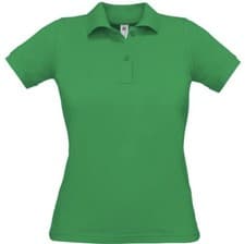 Image of B&C Collection Women's Safran Pure Ladies Short Sleeve Polo Shirt Tee Green M