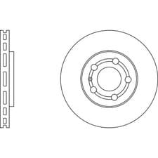Image of Apec Blue Brake Disc - Front SDK6019 - Fits selected Audi Seat Skoda VW vehicles