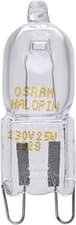Image of 2X OSRAM OVEN HALOPIN 25W G9 HALOGEN CAPSULE BULB,Warm White-