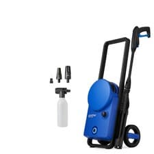Image of Nilfisk Pressure Jet Washer Core 125-5 with foam sprayer and nozzles