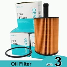 Image of 3pc Engine Oil Filter 045115466 071115562 For Skoda Octavia Fabia Superb VW SEAT