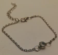Image of Silver Coloured Chain Bracelet.