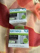 Image of 2 Packs DYMO Authentic LabelWriter Multi-Purpose LAF Small Labels 38mm x 190mm