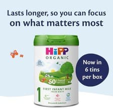 Image of HiPP Organic 1 First Infant Baby Milk Powder Formula, From Birth 800 g x 6 pack