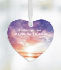 Image of A New Start Ceramic Heart Keepsake, Starting Afresh Friend Keepsake Gift