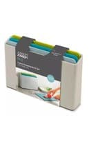 Image of JOSEPH JOSEPH DUO 3 piece Chopping Board Set with Grey Storage Case In Opal Blue