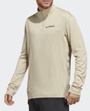 Image of adidas Terrex Mens Shirt L XL XXL Savanna Multi Half Zip Long Sleeve HM4021