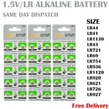 Image of LR44, LR41, LR1130, LR43, LR936, LR754, Battery Button Coin Cell Batteries