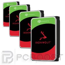 Image of 8TB (4×2TB) Seagate IronWolf NAS HDD Bundle 3.5″ 5400RPM SATA 24/7 CMR Drives