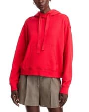 Image of Velvet by Graham & Spencer Hooded Sweatshirt Women's XS Ruby Red Kangaroo Pocket
